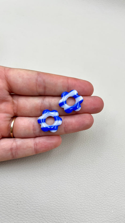 Pampilles rayées bleues S