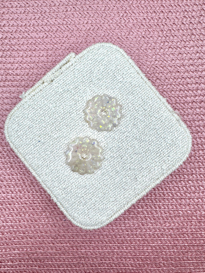Pampilles marguerites XL roses holographiques