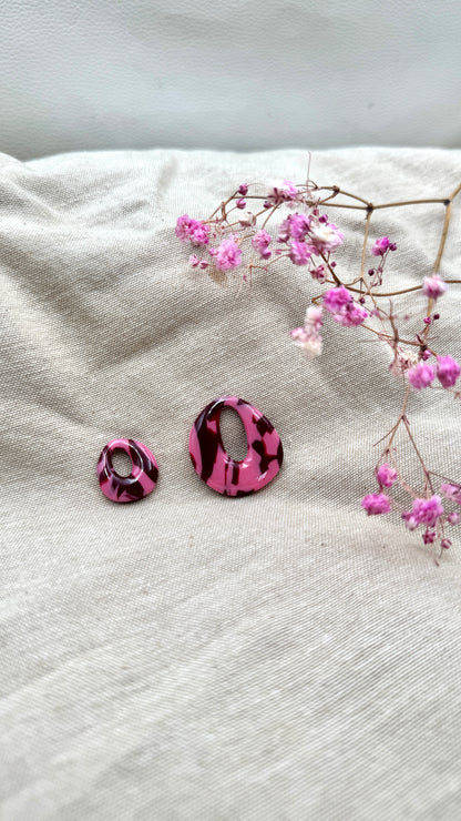 Pampilles goutte framboise L