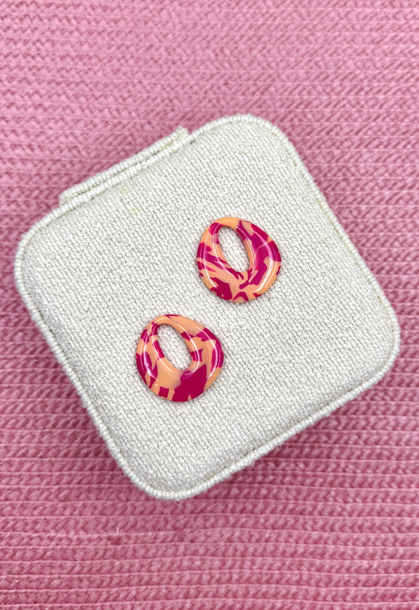 Pampilles goutte rose/peche L