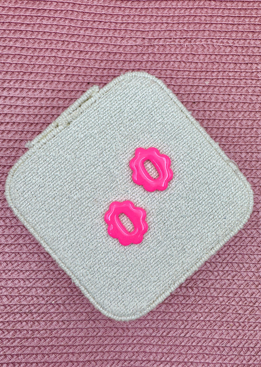 Pampilles constance rose fluo