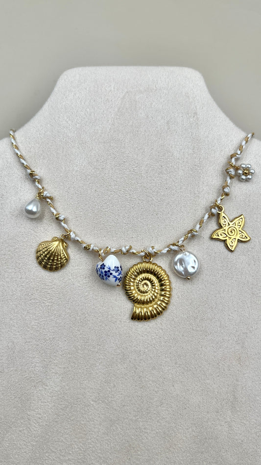Collier cordon Nacre