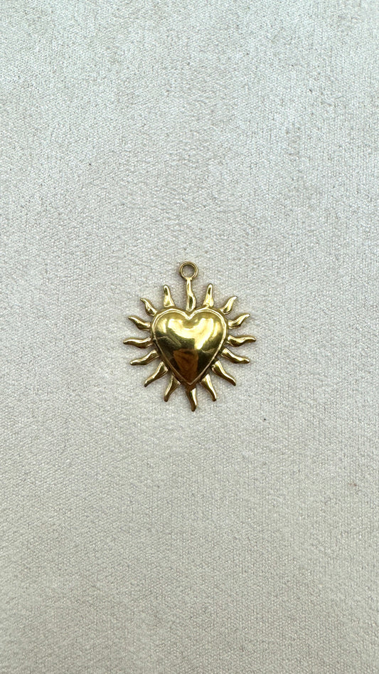 Charm cœur solaire