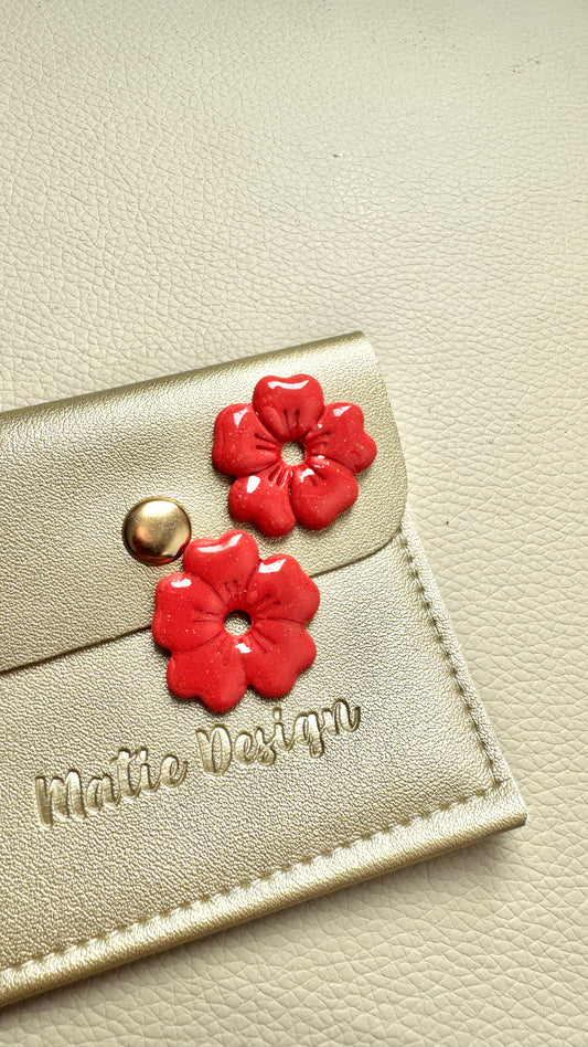 Pampilles Sakura rouges